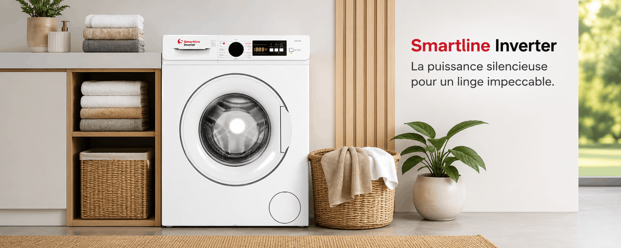 Machine à Laver Frontale Smart Line 6 Kg Inverter